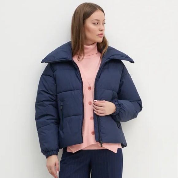 Save the Duck Hina Puffer Jacket Navy Blue - Picture 1 of 8